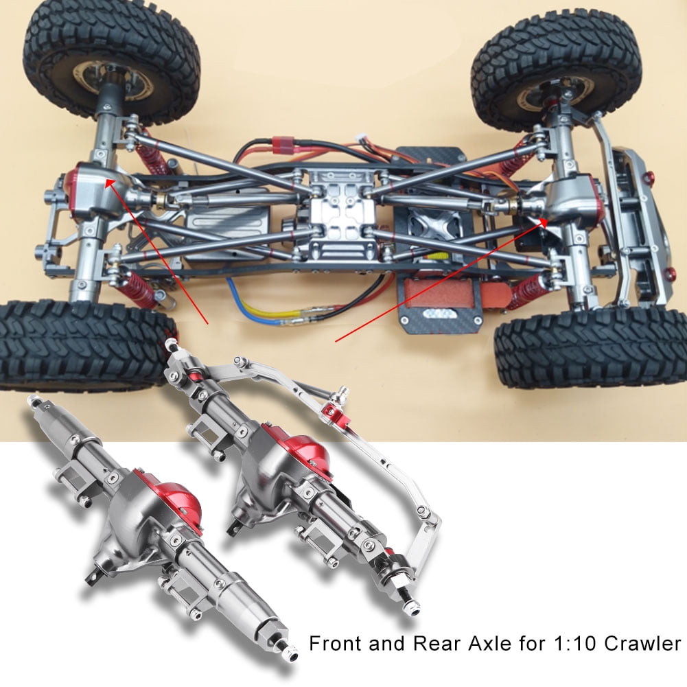 Alloy front axle w/differential lock for 1/10 rc crawler D90 scx10 RC4WD